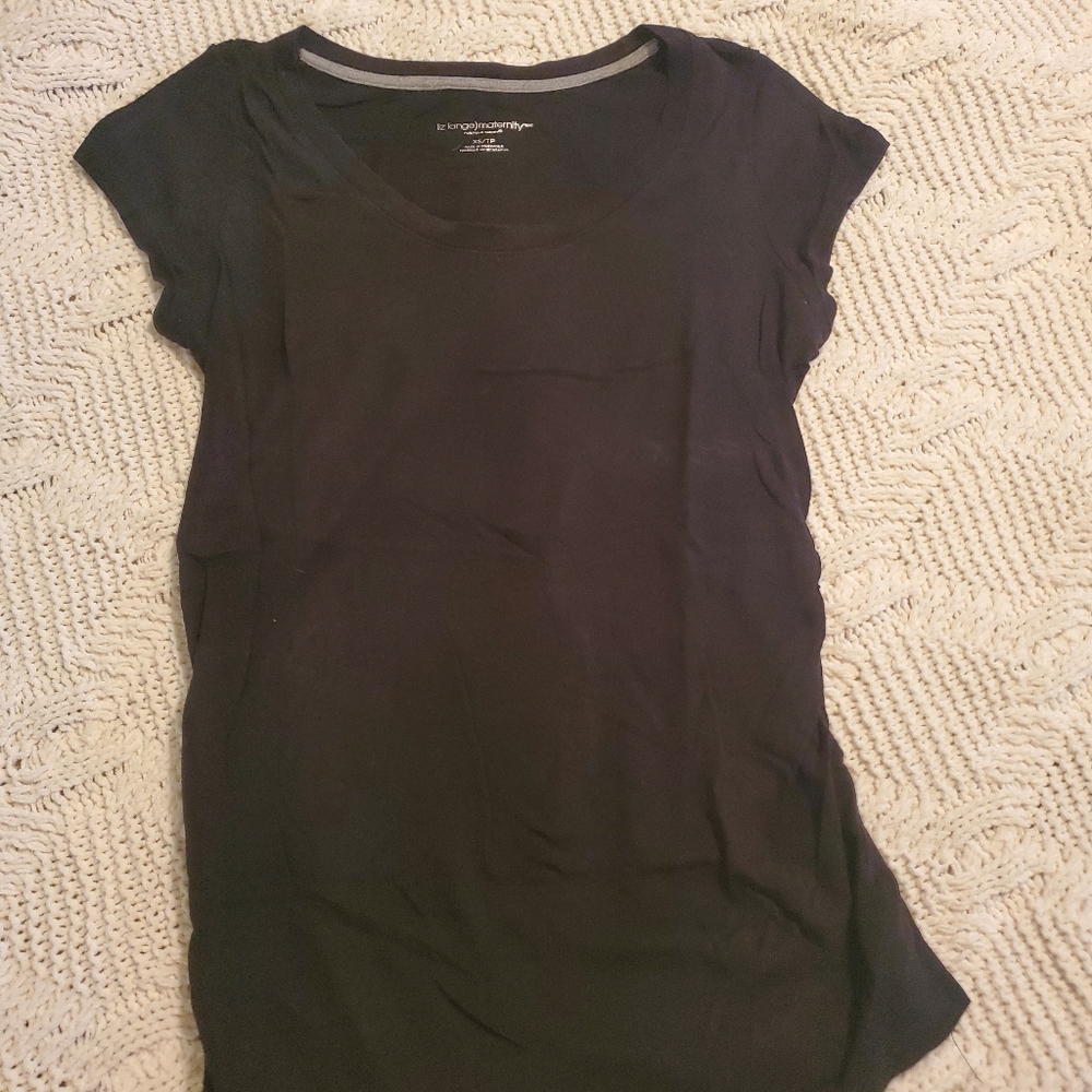 Black maternity tshirt - Picture 1 of 2